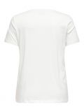 T-shirt con scollo paricollo. regular... - cloud dancer - 6