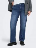 Jeans straight fit a vita media. chiu... - dark blu - 0