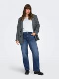 Jeans straight fit a vita media. chiu... - dark blu - 3