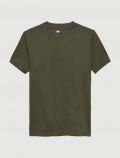 T-shirt manica corta Tommy Jeans - verde militare - 0