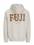 Maglia in felpa cappuccio Jack & Jones - white melange - 1
