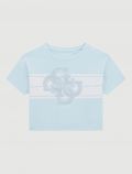 T-shirt manica corta Guess - celeste - 0