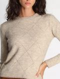 Pullover manica lunga Emme - beige rosa - 1
