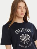 T-shirt manica corta sportiva Guess - oceano - 3