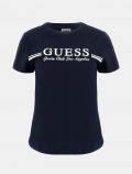 T-shirt manica corta sportiva Guess - oceano - 4