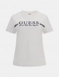 T-shirt manica corta sportiva Guess - white - 4