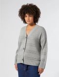 Cardigan curvy Persona - grigio melange - 0