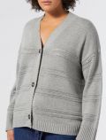 Cardigan curvy Persona - grigio melange - 1