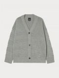 Cardigan curvy Persona - grigio melange - 3