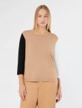 Maglia manica lunga curvy Persona Now - cammello - 0