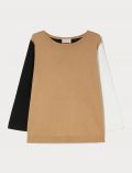 Maglia manica lunga curvy Persona Now - cammello - 3