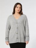 Cardigan curvy Persona Now - grigio melange - 0