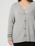 Cardigan curvy Persona Now - grigio melange - 1