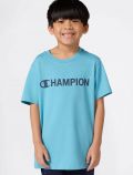 T-shirt manica corta sportiva Champion - azzurro - 0