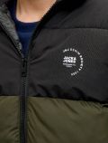 Giaccone imbottito Jack & Jones - verde nero - 1