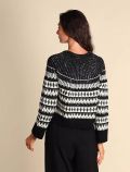 Pullover manica lunga Pennyblack - nero avorio - 4