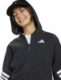 Felpa sportiva aperta Adidas - nero - 1