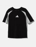 T-shirt manica corta sportiva Adidas - black - 0