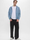 Maglia in felpa zip cappuccio Guess Jeans - denim - 3