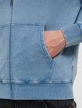 Maglia in felpa zip cappuccio Guess Jeans - denim - 4