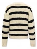 Pullover manica lunga Only - bianco nero - 2