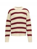 Pullover manica lunga Only - bianco bordeaux - 2