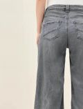 Jeans a vita media. chiusura con zip ... - grigio - 1
