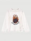 T-shirt manica lunga sportiva Melby - milk - 0