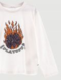 T-shirt manica lunga sportiva Melby - milk - 1