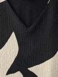 Camicia manica corta Street One - nero bianco - 1