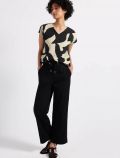 Camicia manica corta Street One - nero bianco - 3