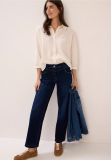 Pantalone jeans curvy. vita alta, gam... - blu scuro - 2