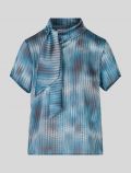 Camicia manica corta Sandro Ferrone - azzurro marrone - 0