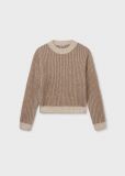 Pullover manica lunga Mayoral - nocciola panna - 0