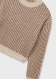 Pullover manica lunga Mayoral - nocciola panna - 1