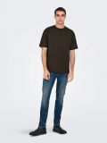 T-shirt manica corta Only & Sons - marrone - 1