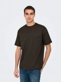 T-shirt manica corta Only & Sons - marrone - 3