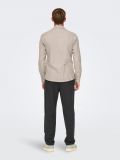 Camicia manica lunga casual Only & Sons - beige - 4