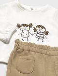 Completo 3 pezzi Newborn - arachide - 1