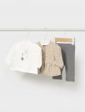 Completo 3 pezzi Newborn - sabbia - 0
