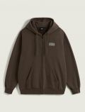 Maglia in felpa zip cappuccio Vans - brown - 0