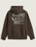 Maglia in felpa zip cappuccio Vans - brown - 2