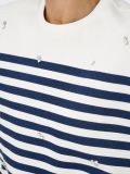 Maglia in felpa Only - bianco blu - 1
