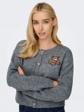 Cardigan Only - medium grey melange - 0