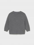 Giacca in maglia, chiusura con bottoni - grigio - 1