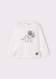 T-shirt manica lunga Mayoral - panna - 2