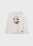 T-shirt manica lunga Mayoral - panna - 0