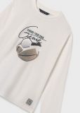 T-shirt manica lunga Mayoral - panna - 1