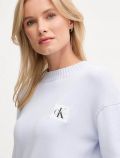 Pullover manica lunga Calvin Klein - light blu - 3