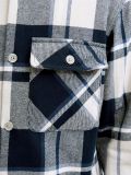Camicia manica lunga flanella Jack & Jones - dark navy - 4